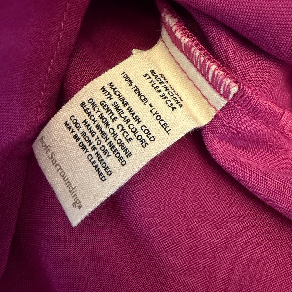 Soft Surroundings Purple Button-Front Blouse NWT - image 15